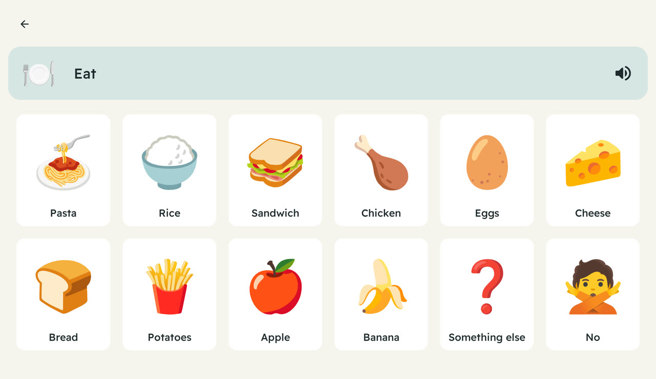 Food cards: pasta, rice, sandwich, chicken and more